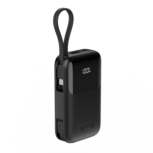 Fast Charging Power Bank with Built-in Cables 10k mAh